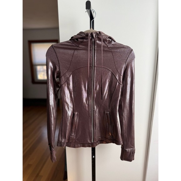 lululemon athletica Jackets & Blazers - Lululemon Hooded Define Jacket Shine *Radiate Foil Print – Size 4 – French Press